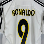 2003/04 REAL MADRID RONALDO 9 *PLAYER ISSUE* HOME SHIRT (S) ADIDAS - Cult Kits - Small - Buy Vintage Football Shirts, Authentic Retro Football Shirts For Sale, Classic Football Shirts & Soccer Jersey