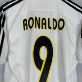 2003/04 REAL MADRID RONALDO 9 *PLAYER ISSUE* HOME SHIRT (S) ADIDAS - Cult Kits - Small - Buy Vintage Football Shirts, Authentic Retro Football Shirts For Sale, Classic Football Shirts & Soccer Jersey