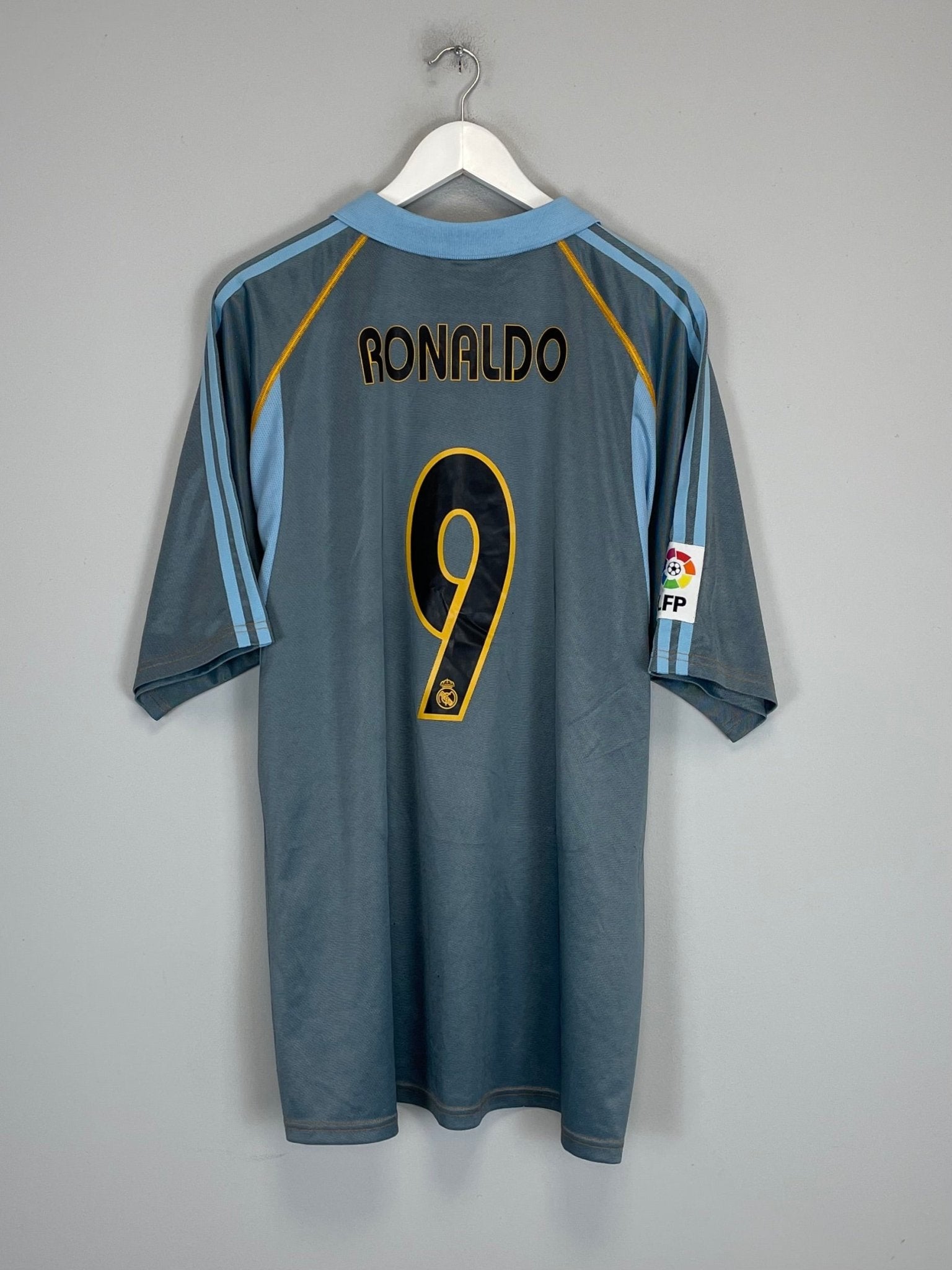 Shop 2003/04 REAL MADRID RONALDO #9 THIRD SHIRT (XL) ADIDAS, classic football shirts, vintage football shirts & retro soccer jerseys at Cult Kits