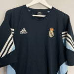 Shop 2003/04 REAL MADRID TRAINING SHIRT (L) ADIDAS, classic football shirts, vintage football shirts & retro soccer jerseys at Cult Kits