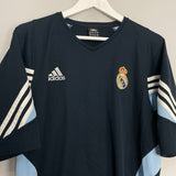 Shop 2003/04 REAL MADRID TRAINING SHIRT (L) ADIDAS, classic football shirts, vintage football shirts & retro soccer jerseys at Cult Kits