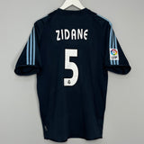 Shop 2003/04 REAL MADRID ZIDANE #5 AWAY SHIRT (M) ADIDAS, classic football shirts, vintage football shirts & retro soccer jerseys at Cult Kits