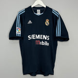 Shop 2003/04 REAL MADRID ZIDANE #5 AWAY SHIRT (M) ADIDAS, classic football shirts, vintage football shirts & retro soccer jerseys at Cult Kits