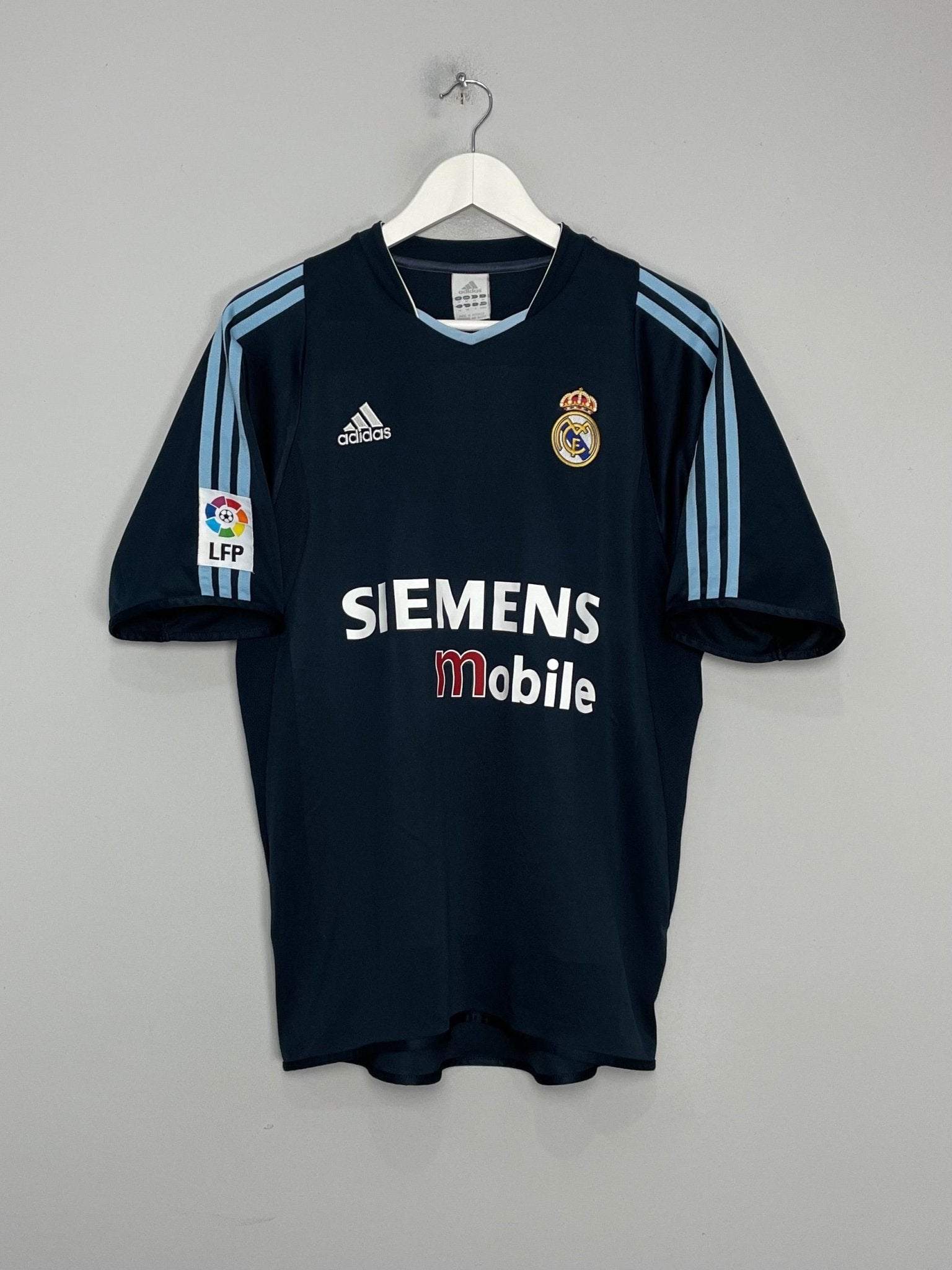 Shop 2003/04 REAL MADRID ZIDANE #5 AWAY SHIRT (M) ADIDAS, classic football shirts, vintage football shirts & retro soccer jerseys at Cult Kits