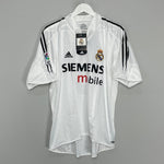 Shop 2003/04 REAL MADRID ZIDANE #5 *BNWT* HOME SHIRT (L) ADIDAS, classic football shirts, vintage football shirts & retro soccer jerseys at Cult Kits