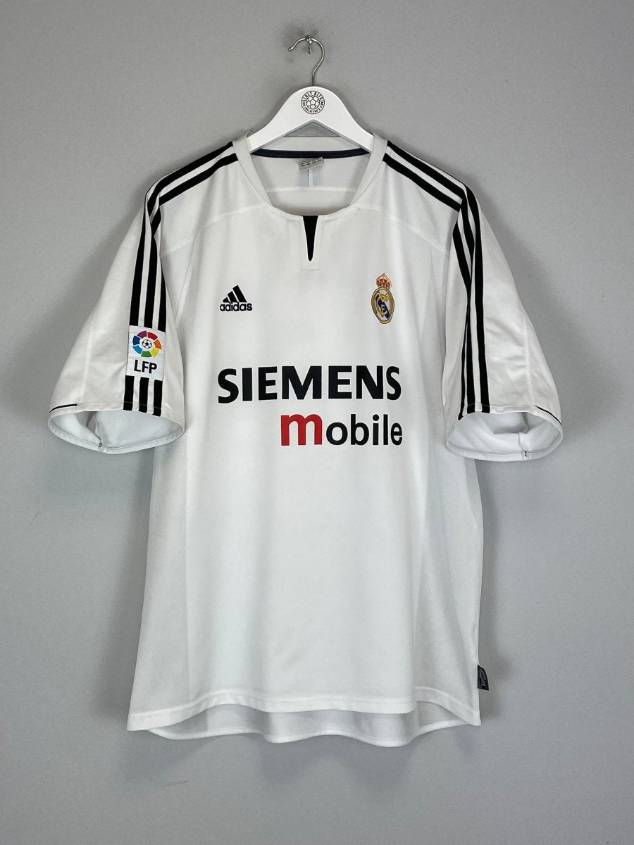 2003/04 REAL MADRID ZIDANE 5 *CHINESE* HOME SHIRT (XL) ADIDAS - Cult Kits - XL - Buy Vintage Football Shirts, Authentic Retro Football Shirts For Sale, Classic Football Shirts & Soccer Jersey