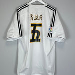 2003/04 REAL MADRID ZIDANE 5 *CHINESE* HOME SHIRT (XL) ADIDAS - Cult Kits - XL - Buy Vintage Football Shirts, Authentic Retro Football Shirts For Sale, Classic Football Shirts & Soccer Jersey