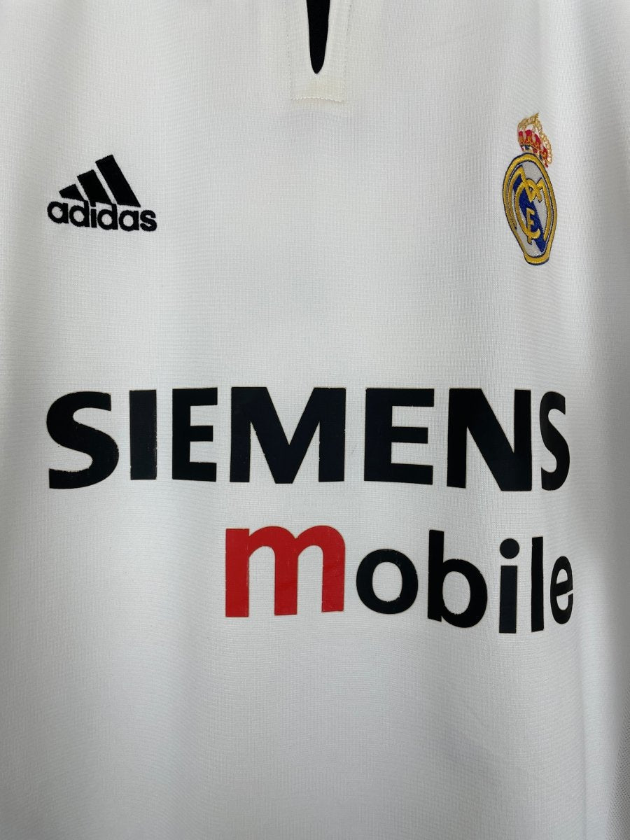 2003/04 REAL MADRID ZIDANE 5 *CHINESE* HOME SHIRT (XL) ADIDAS - Cult Kits - XL - Buy Vintage Football Shirts, Authentic Retro Football Shirts For Sale, Classic Football Shirts & Soccer Jersey
