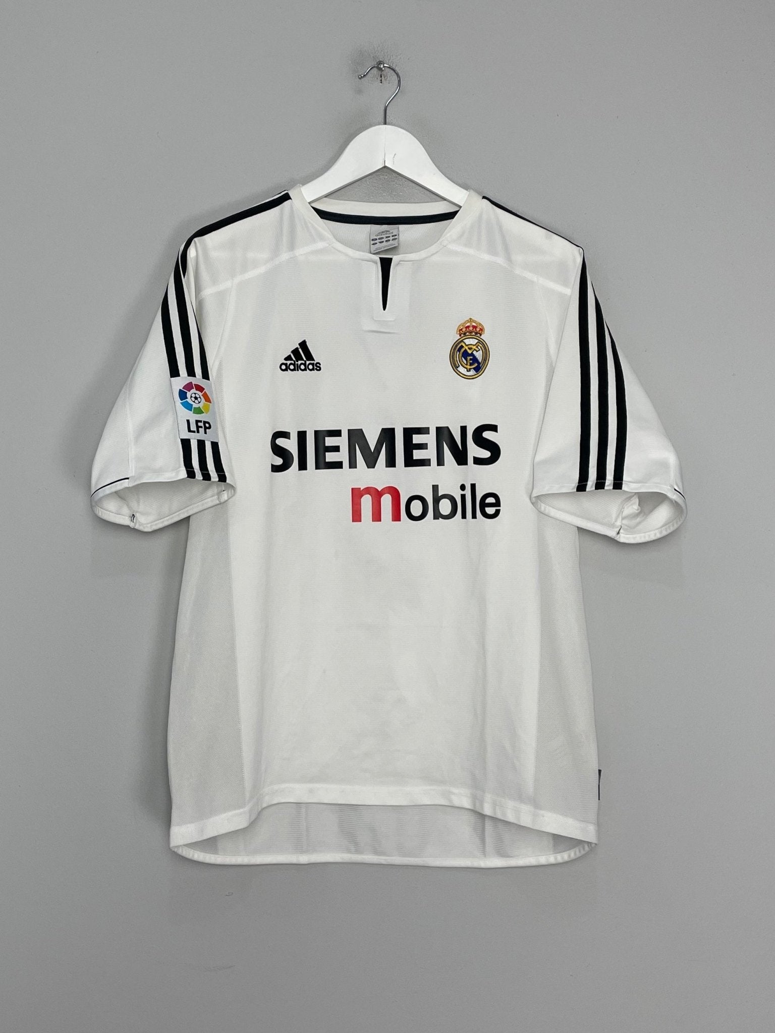 Shop 2003/04 REAL MADRID ZIDANE #5 HOME SHIRT (L) ADIDAS, classic football shirts, vintage football shirts & retro soccer jerseys at Cult Kits