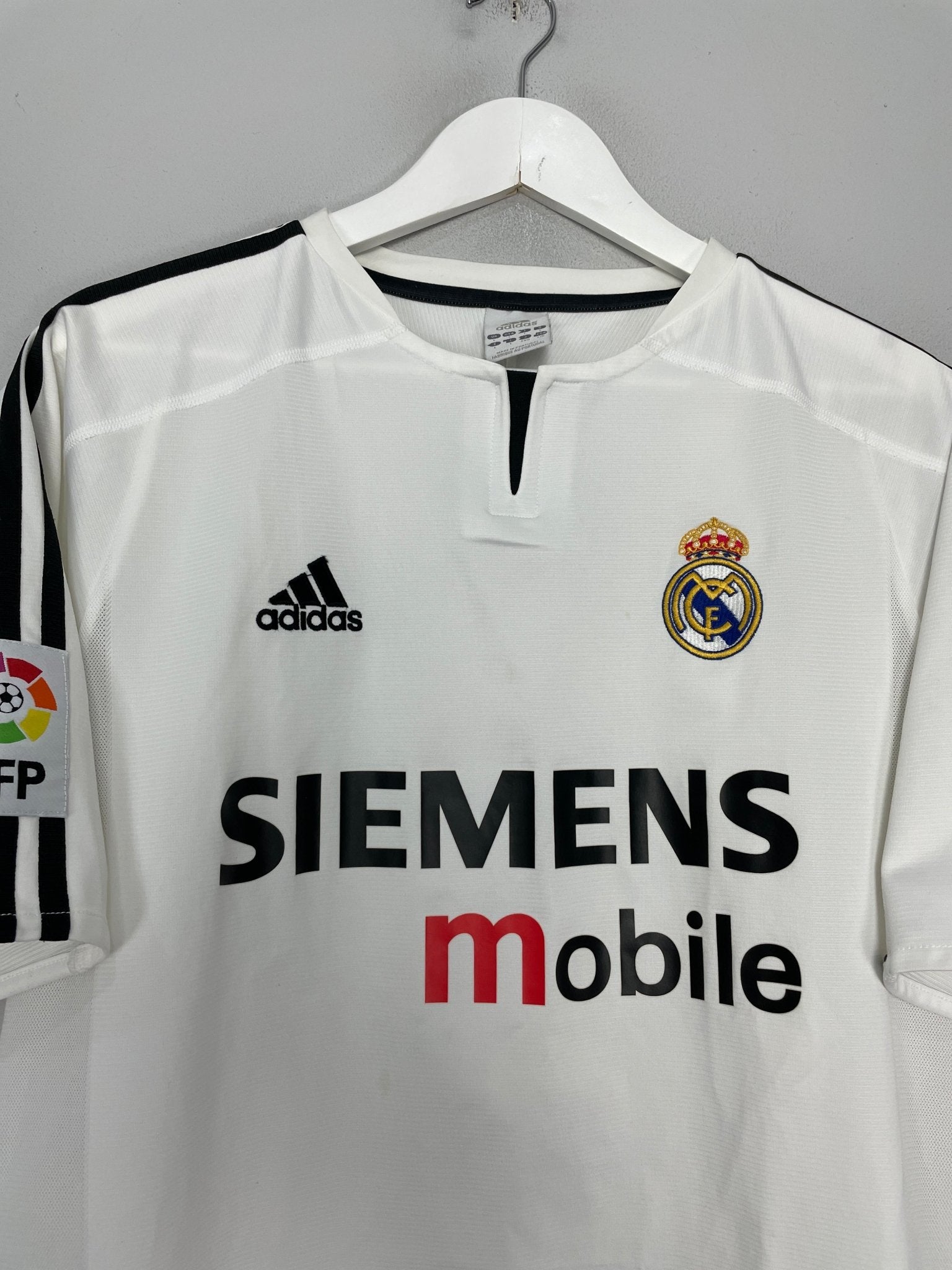 Shop 2003/04 REAL MADRID ZIDANE #5 HOME SHIRT (L) ADIDAS, classic football shirts, vintage football shirts & retro soccer jerseys at Cult Kits
