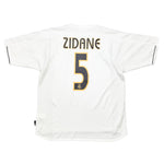 Buy 2003/04 Real Madrid Zidane 5 Home Shirt (L) Adidas ~ Free worldwide shipping ~ Authentic Vintage Football Shirts from Cult Kits