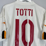 Shop 2003/04 ROMA TOTTI #10 AWAY SHIRT (L) DIADORA, classic football shirts, vintage football shirts & retro soccer jerseys at Cult Kits
