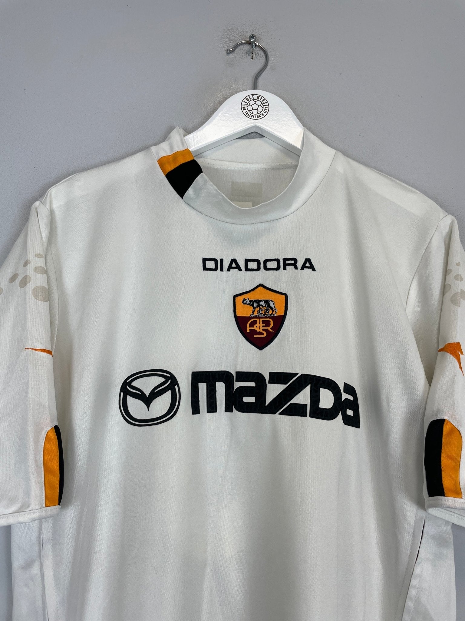 Shop 2003/04 ROMA TOTTI #10 AWAY SHIRT (L) DIADORA, classic football shirts, vintage football shirts & retro soccer jerseys at Cult Kits
