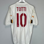 Shop 2003/04 ROMA TOTTI #10 AWAY SHIRT (L) DIADORA, classic football shirts, vintage football shirts & retro soccer jerseys at Cult Kits