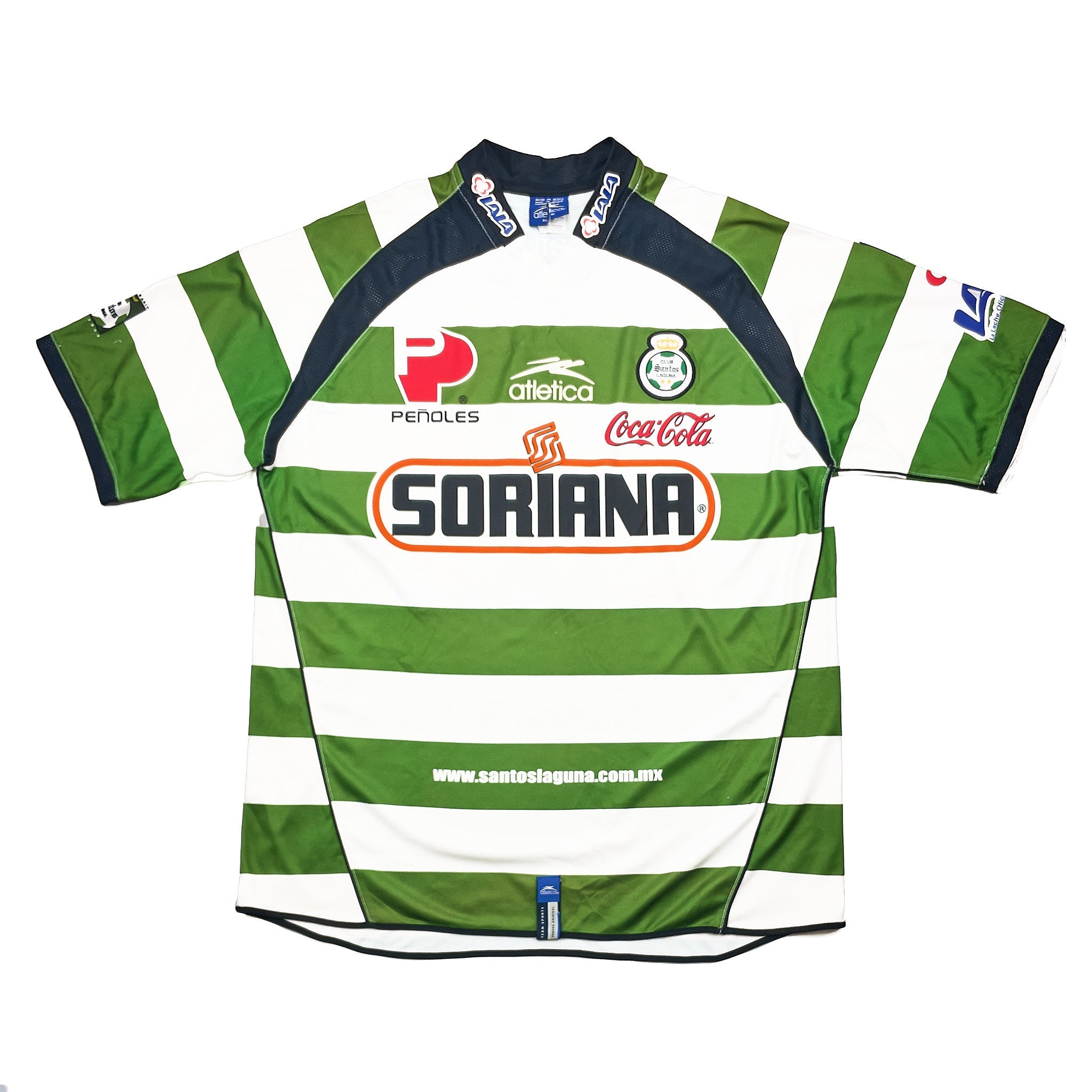 Buy 2003/04 Santos Laguna 2 Home Shirt (XL) Atletica ~ Free worldwide shipping available ~ Authentic Vintage Football Shirts from Cult Kits