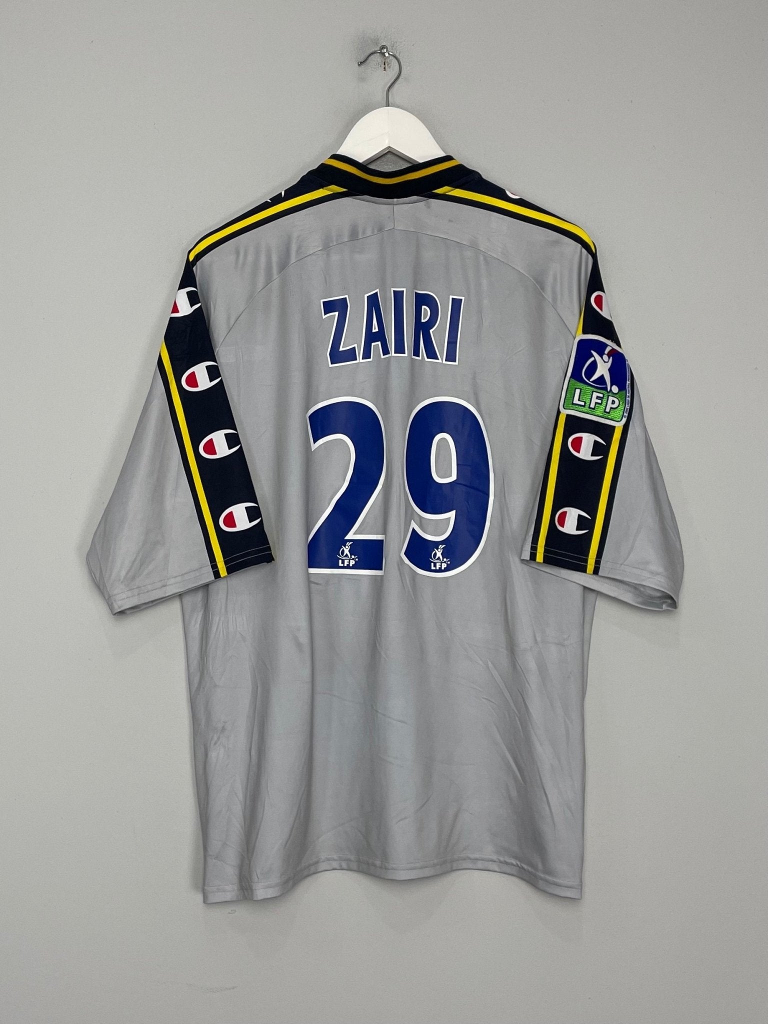 Shop 2003/04 SOCHAUX ZAIRI #29 *PLAYER ISSUE* AWAY SHIRT (XL) CHAMPION, classic football shirts, vintage football shirts & retro soccer jerseys at Cult Kits