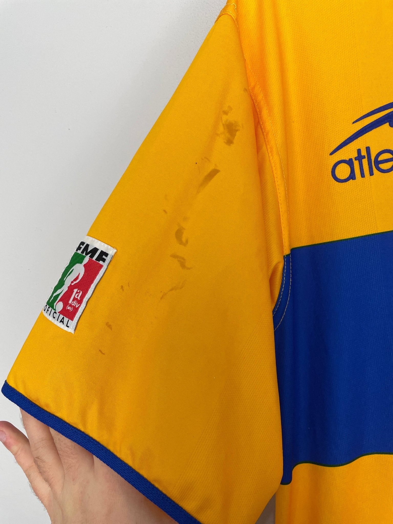 Shop 2003/04 TIGRES HOME SHIRT (XL) ATLETICA, classic football shirts, vintage football shirts & retro soccer jerseys at Cult Kits