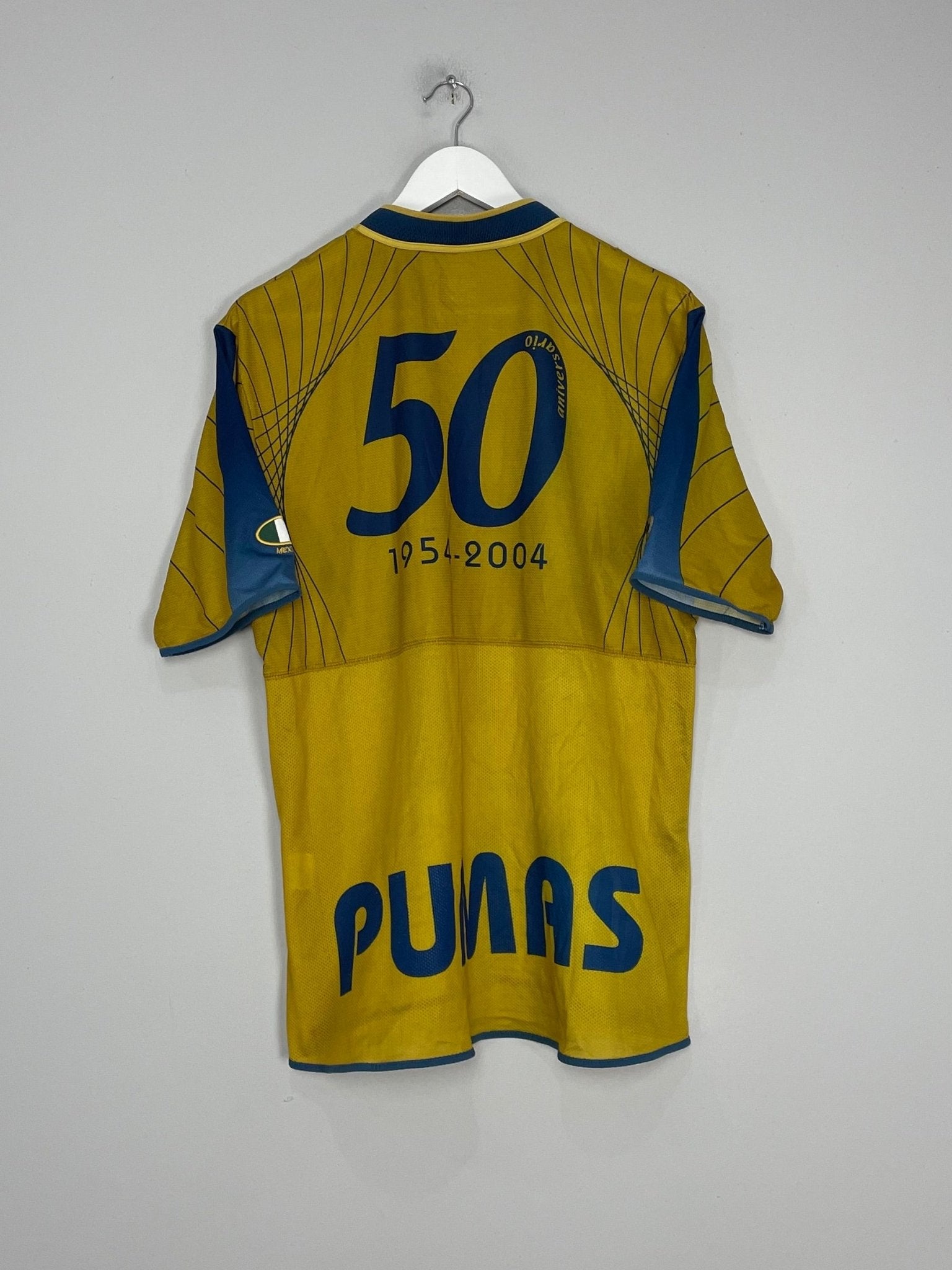 Shop 2003/04 UNAM PUMAS *50 YEARS* SPECIAL SHIRT (L) LOTTO, classic football shirts, vintage football shirts & retro soccer jerseys at Cult Kits