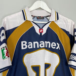 Shop 2003/04 UNAM PUMAS HOME SHIRT (L) LOTTO, classic football shirts, vintage football shirts & retro soccer jerseys at Cult Kits