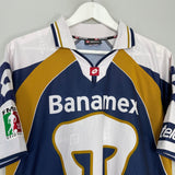 Shop 2003/04 UNAM PUMAS HOME SHIRT (L) LOTTO, classic football shirts, vintage football shirts & retro soccer jerseys at Cult Kits