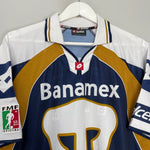 Shop 2003/04 UNAM PUMAS HOME SHIRT (XL) LOTTO, classic football shirts, vintage football shirts & retro soccer jerseys at Cult Kits