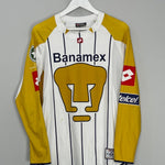 Shop 2003/04 UNAM PUMAS *SIGNED* L/S HOME SHIRT (M) LOTTO, classic football shirts, vintage football shirts & retro soccer jerseys at Cult Kits