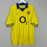 Shop 2003/05 ARSENAL HENRY #14 AWAY SHIRT (XL) NIKE, classic football shirts, vintage football shirts & retro soccer jerseys at Cult Kits