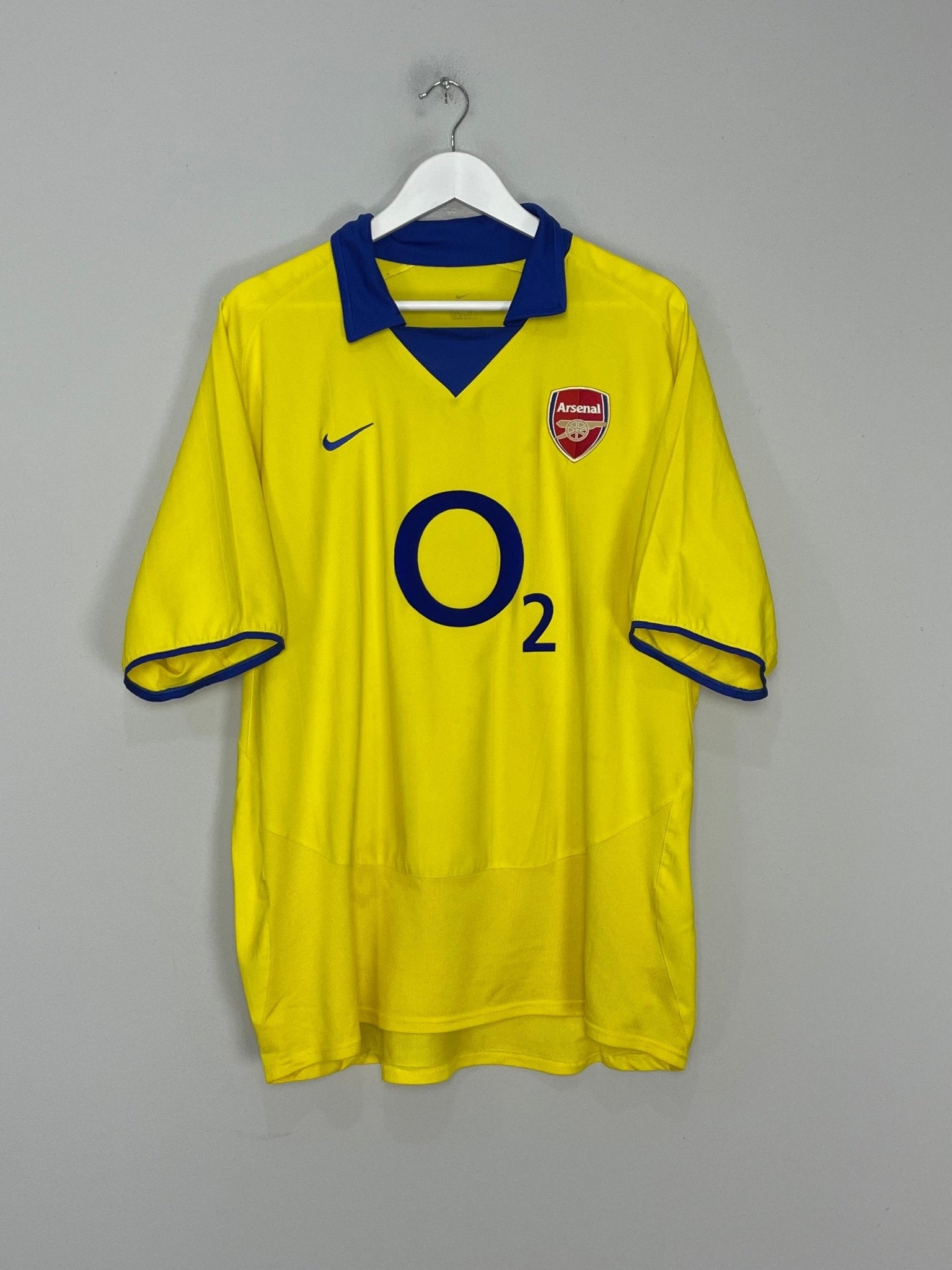 Shop 2003/05 ARSENAL HENRY #14 AWAY SHIRT (XL) NIKE, classic football shirts, vintage football shirts & retro soccer jerseys at Cult Kits