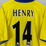 Shop 2003/05 ARSENAL HENRY #14 AWAY SHIRT (XL) NIKE, classic football shirts, vintage football shirts & retro soccer jerseys at Cult Kits