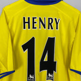 Shop 2003/05 ARSENAL HENRY #14 AWAY SHIRT (XL) NIKE, classic football shirts, vintage football shirts & retro soccer jerseys at Cult Kits