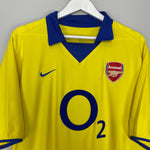Shop 2003/05 ARSENAL HENRY #14 AWAY SHIRT (XL) NIKE, classic football shirts, vintage football shirts & retro soccer jerseys at Cult Kits