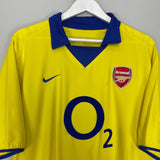 Shop 2003/05 ARSENAL HENRY #14 AWAY SHIRT (XL) NIKE, classic football shirts, vintage football shirts & retro soccer jerseys at Cult Kits