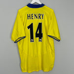 Shop 2003/05 ARSENAL HENRY #14 AWAY SHIRT (XL) NIKE, classic football shirts, vintage football shirts & retro soccer jerseys at Cult Kits