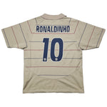 Buy 2003/05 Barcelona Ronaldinho 10 C/L Away Shirt (L) Nike Basic ~ Free worldwide shipping available ~ Authentic Vintage Football Shirts from Cult Kits
