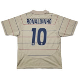 Buy 2003/05 Barcelona Ronaldinho 10 C/L Away Shirt (L) Nike Basic ~ Free worldwide shipping available ~ Authentic Vintage Football Shirts from Cult Kits