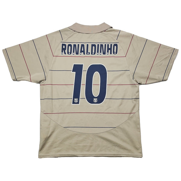 2003/05 Barcelona Ronaldinho #10 C/L Away Shirt (L) Nike Basic