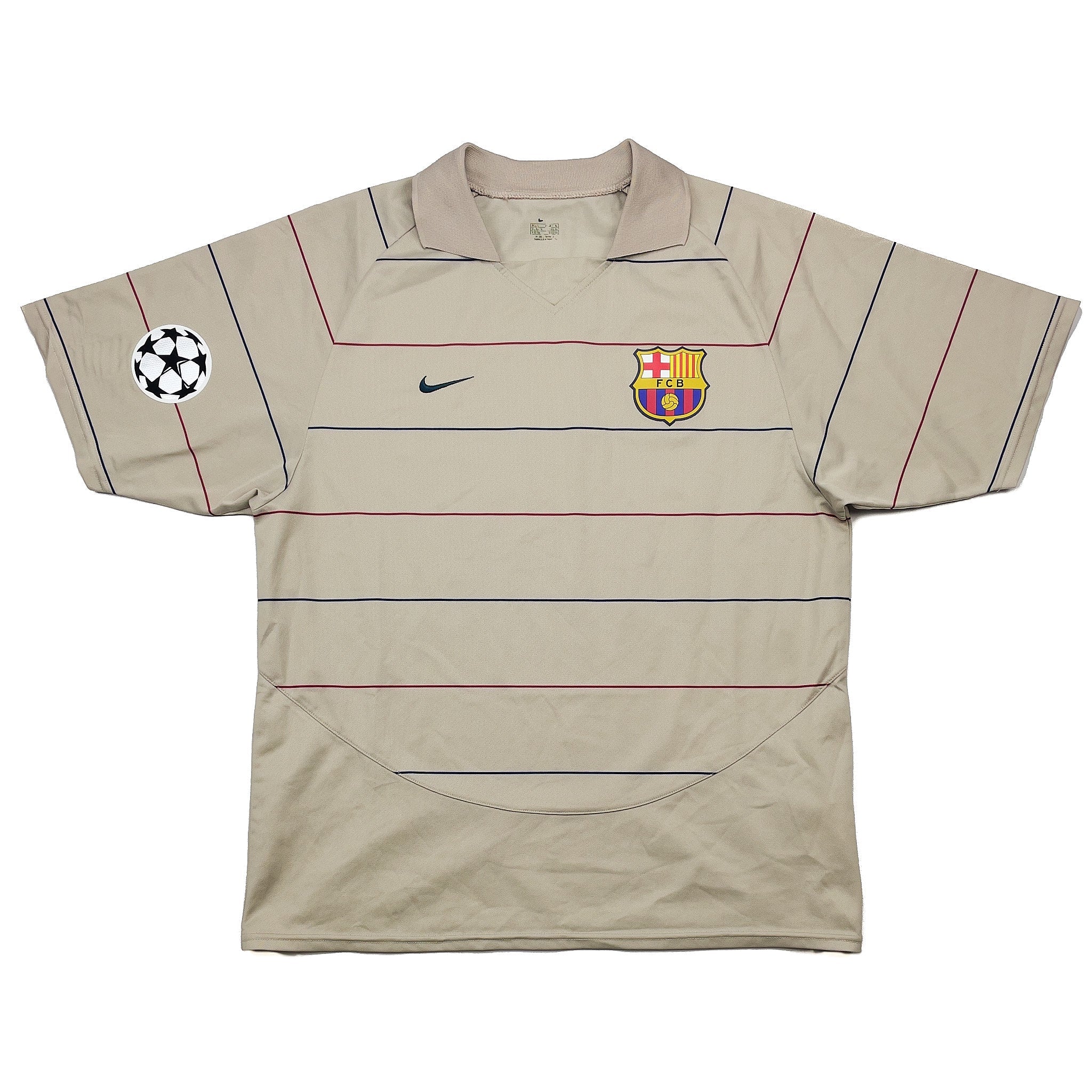 2003/05 Barcelona Ronaldinho #10 C/L Away Shirt (L) Nike Basic