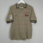 Shop 2003/05 BARCELONA SAVIOLA #7 AWAY SHIRT (M) NIKE, classic football shirts, vintage football shirts & retro soccer jerseys at Cult Kits