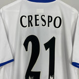 Shop 2003/05 CHELSEA CRESPO #21 AWAY SHIRT (XL) UMBRO, classic football shirts, vintage football shirts & retro soccer jerseys at Cult Kits