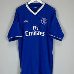 Shop 2003/05 CHELSEA DROGBA #15 HOME SHIRT (XL) UMBRO, classic football shirts, vintage football shirts & retro soccer jerseys at Cult Kits