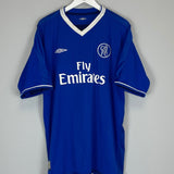 Shop 2003/05 CHELSEA DROGBA #15 HOME SHIRT (XL) UMBRO, classic football shirts, vintage football shirts & retro soccer jerseys at Cult Kits