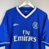 Shop 2003/05 CHELSEA DROGBA #15 HOME SHIRT (XL) UMBRO, classic football shirts, vintage football shirts & retro soccer jerseys at Cult Kits