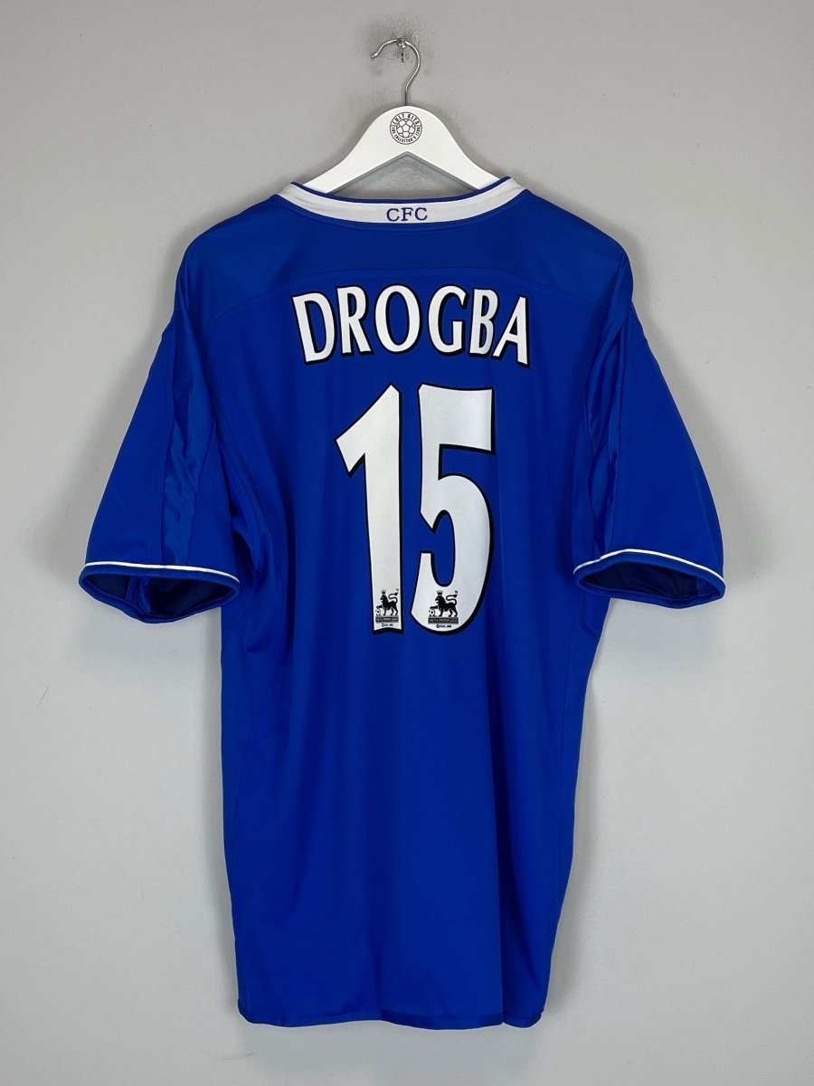 2003/05 CHELSEA DROGBA 15 HOME SHIRT (XL) UMBRO - Cult Kits - XL - Buy Vintage Football Shirts, Authentic Retro Football Shirts For Sale, Classic Football Shirts & Soccer Jersey