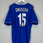 2003/05 CHELSEA DROGBA 15 HOME SHIRT (XL) UMBRO - Cult Kits - XL - Buy Vintage Football Shirts, Authentic Retro Football Shirts For Sale, Classic Football Shirts & Soccer Jersey