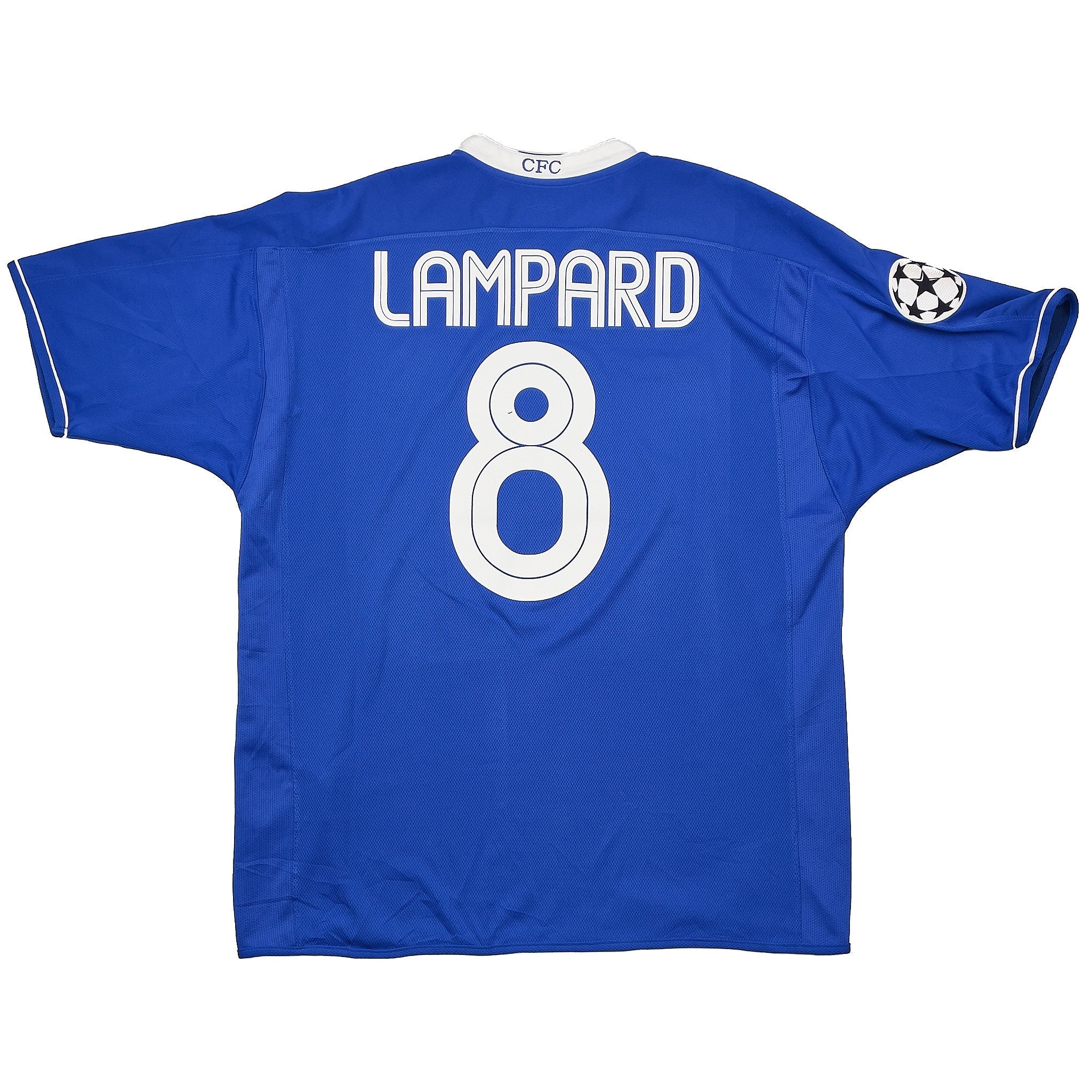 Buy 2003/05 CHELSEA LAMPARD 8 C/L HOME SHIRT (XL) UMBRO ~ Free worldwide shipping available ~ Authentic Vintage Football Shirts from Cult Kits