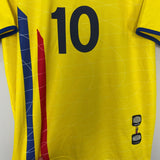 Shop 2003/05 ECUADOR AGUINAGA #10 HOME SHIRT (L) MARATHON, classic football shirts, vintage football shirts & retro soccer jerseys at Cult Kits