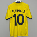 Shop 2003/05 ECUADOR AGUINAGA #10 HOME SHIRT (L) MARATHON, classic football shirts, vintage football shirts & retro soccer jerseys at Cult Kits