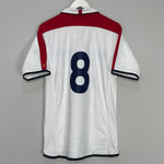 Shop 2003/05 ENGLAND #8 HOME SHIRT (L) UMBRO, classic football shirts, vintage football shirts & retro soccer jerseys at Cult Kits