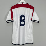 Shop 2003/05 ENGLAND #8 HOME SHIRT (L) UMBRO, classic football shirts, vintage football shirts & retro soccer jerseys at Cult Kits