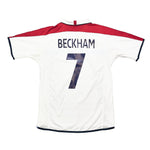 Buy 2003/05 England Beckham 7 Home Shirt (M) Umbro ~ Free worldwide shipping available ~ Authentic Vintage Football Shirts from Cult Kits